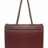 ANNA VIRGILI STRIPES Borsa Shopper In Pelle