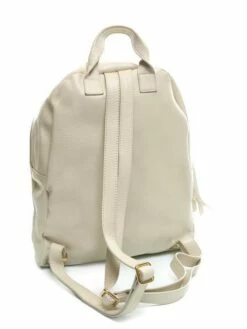 ANNA VIRGILI WORLD Zaino In Pelle Con Tasca In Tessuto