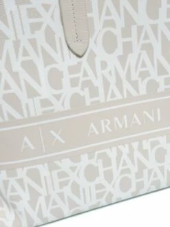 ARMANI EXCHANGE LOGO ALL OVER Borsa Shopper A Spalla -Guess Vendita armani exchange logo all over borsa shopper a spalla aura white 8053616181726 3