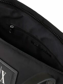 ARMANI EXCHANGE PATCH LOGO Borsa Shopper Nylon Riciclato -Guess Vendita armani exchange patch logo borsa shopper nylon riciclato nero 8053616387920 3