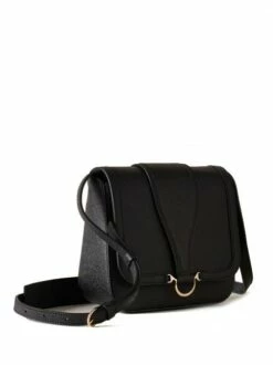 BORBONESE Borsa A Tracolla In Pelle -Guess Vendita borbonese borsa a tracolla in pelle nero 8053363464806 4