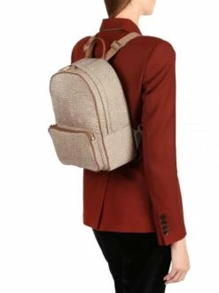 BORBONESE PORTRAIT Zaino Medio -Guess Vendita borbonese portrait zaino medio beige brown 8053363466633 2