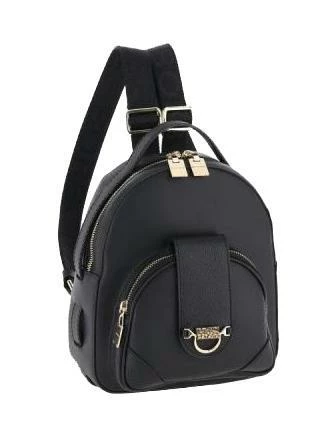 BORBONESE SAVOY DUETTO CAVIAR Zaino Piccola In Pelle 2 BORBONESE SAVOY DUETTO CAVIAR Zaino Piccola In Pelle - immagine 2