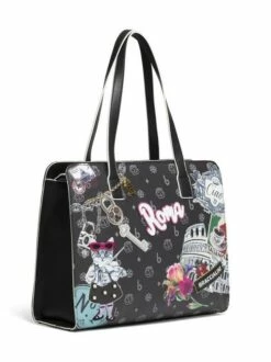 BRACCIALINI CARTOLINE ROMA Borsa A Spalla -Guess Vendita braccialini cartoline roma borsa a spalla fantasia 8052991218355 3
