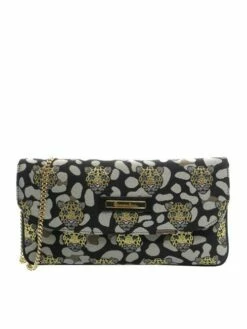 BRACCIALINI JACQUARD Borsa Con Tracollina Metallica -Guess Vendita braccialini jacquard borsa con tracollina metallica leopardo nero 8052991119331 4