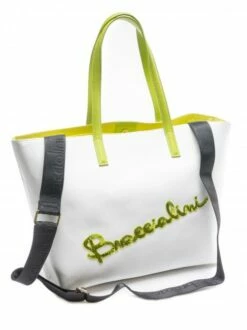 BRACCIALINI KIM Shopping Bag In Pelle Con Paillettes -Guess Vendita braccialini kim shopping bag in pelle con paillettes bianco 8052991075057 3