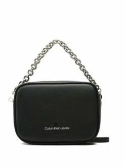 CALVIN KLEIN CK JEANS SCULPTED CHAIN Borsa Mini Tracolla -Guess Vendita calvin klein ck jeans sculpted chain borsa mini tracolla black 8720107639423 4