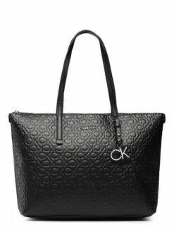CALVIN KLEIN MUST EMBOSSED MONOGRAM Borsa Shopper A Spalla