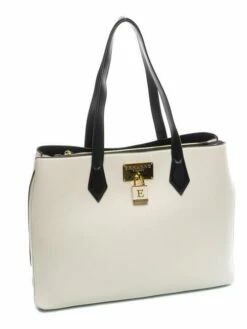 ERMANNO SCERVINO OHANNA SOLID Borsa Shopping A Spalla -Guess Vendita ermanno scervino ohanna solid borsa shopping a spalla cream 8051978408987 2