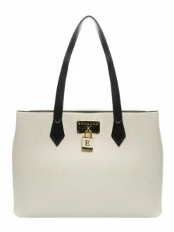 ERMANNO SCERVINO OHANNA SOLID Borsa Shopping A Spalla -Guess Vendita ermanno scervino ohanna solid borsa shopping a spalla cream 8051978408987 3