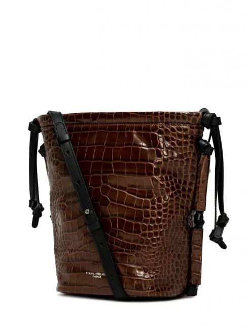 GIANNI CHIARINI LINDA Borsa A Secchiello In Pelle Stampa Cocco 3 GIANNI CHIARINI LINDA Borsa A Secchiello In Pelle Stampa Cocco - immagine 3