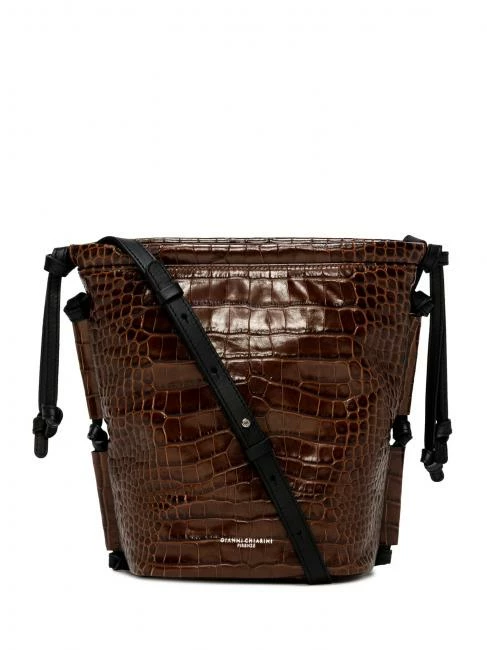 GIANNI CHIARINI LINDA Borsa A Secchiello In Pelle Stampa Cocco 1 GIANNI CHIARINI LINDA Borsa A Secchiello In Pelle Stampa Cocco