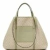 GIANNI CHIARINI SUPERLIGHT Shopping Bag In Paglia E Pelle