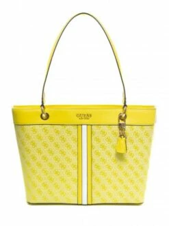 GUESS NOELLE ELITE Shopping Bag Con Logo -Guess Vendita guess noelle elite shopping bag con logo yellow 190231620914 2