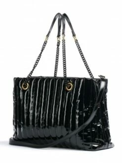 LIUJO HEMALIA Shopping Bag Vernice Con Tracolla -Guess Vendita liujo hemalia shopping bag vernice con tracolla nero 8057590283568 3