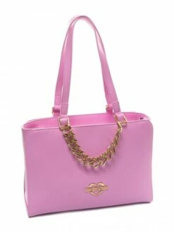LOVE MOSCHINO HEART CHAIN Borsa A Spalla -Guess Vendita love moschino heart chain borsa a spalla malva 8051042320030 3