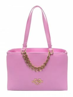 LOVE MOSCHINO HEART CHAIN Borsa A Spalla -Guess Vendita love moschino heart chain borsa a spalla malva 8051042320030 4