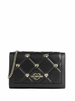 LOVE MOSCHINO HEART LOGO Mini Bag A Tracolla -Guess Vendita love moschino heart logo mini bag a tracolla nero 8059965238654 3