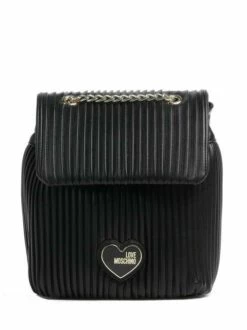 LOVE MOSCHINO HEART LOGO Zainetto Zigrinato