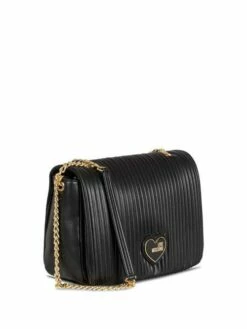 LOVE MOSCHINO HEART PLEATED Borsa A Tracolla -Guess Vendita love moschino heart pleated borsa a tracolla nero 8059965745046 2