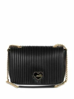 LOVE MOSCHINO HEART PLEATED Borsa A Tracolla