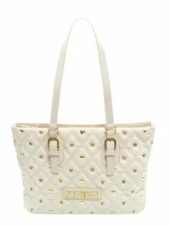 LOVE MOSCHINO NYLON EYELETS Shopper A Spalla -Guess Vendita love moschino nylon eyelets shopper a spalla avorio lac 8059022746009 2
