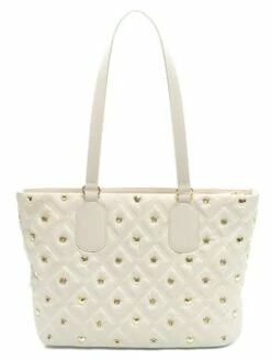 LOVE MOSCHINO NYLON EYELETS Shopper A Spalla -Guess Vendita love moschino nylon eyelets shopper a spalla avorio lac 8059022746009 4