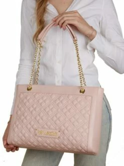 LOVE MOSCHINO QUILTED Borsa Tote A Spalla -Guess Vendita love moschino quilted borsa tote a spalla nude 8059965232874 5