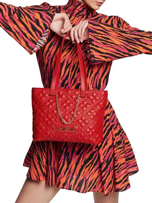 LOVE MOSCHINO QUILTED CHAIN Shopping Bag A Spalla 2 LOVE MOSCHINO QUILTED CHAIN Shopping Bag A Spalla - immagine 2