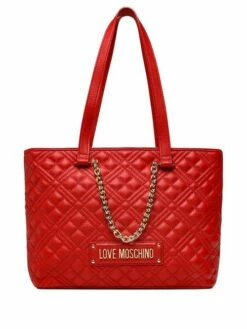 LOVE MOSCHINO QUILTED CHAIN Shopping Bag A Spalla 9 LOVE MOSCHINO QUILTED CHAIN Shopping Bag A Spalla -Guess Vendita love moschino quilted chain shopping bag a spalla rosso 8059965683751 4