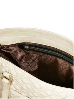 LOVE MOSCHINO QUILTED Shopping Bag -Guess Vendita love moschino quilted shopping bag avorio 8051042672900 2