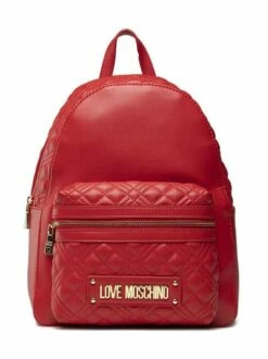 LOVE MOSCHINO QUILTED Zaino Tondo Con Tasca -Guess Vendita love moschino quilted zaino tondo con tasca rosso 8054400223868 2