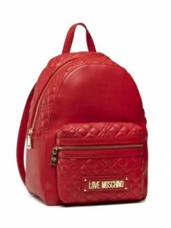 LOVE MOSCHINO QUILTED Zaino Tondo Con Tasca -Guess Vendita love moschino quilted zaino tondo con tasca rosso 8054400223868 4