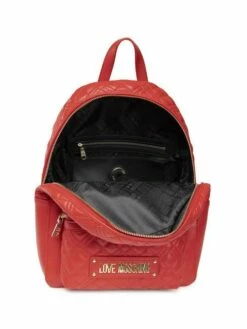 LOVE MOSCHINO QUILTED Zaino Tondo Con Tasca -Guess Vendita love moschino quilted zaino tondo con tasca rosso 8054400223868 5
