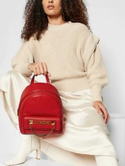 LOVE MOSCHINO Zaino Tondo Con Zip -Guess Vendita love moschino zaino tondo con zip rosso 8051042282642 2