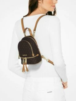 MICHEAL KORS RHEA Zainetto / Mini Bag A Tracolla -Guess Vendita micheal kors rhea zainetto mini bag a tracolla cuoio 190864487649 3