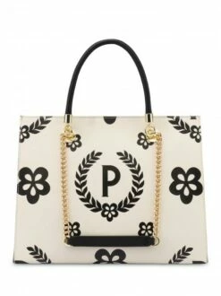 POLLINI HERITAGE Shopping Bag Con Stampa All Over