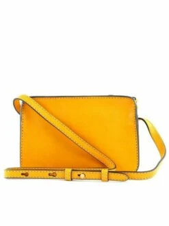 THE BRIDGE LUCREZIA Camera Case In Pelle -Guess Vendita the bridge lucrezia camera case in pelle giallo mais abb oro 8033748525421 3