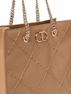 TWINSET BIG STITCHING Borsa Tote Verticale Trapuntata