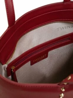 TWINSET Borsa Tote Verticale Con Borchie -Guess Vendita twinset borsa tote verticale con borchie ciliegia 8051735991707 3