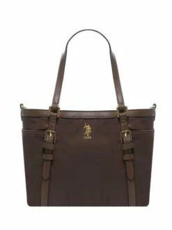 U.S. POLO ASSN. HOUSTON Shopping Bag Piccola -Guess Vendita u s polo assn houston shopping bag piccola dark brown 8052792118113 3