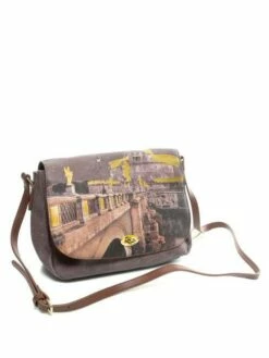 YNOT BLACK & GOLD Borsa Flap A Tracolla -Guess Vendita ynot black gold borsa flap a tracolla roma bg 8059392160382 4