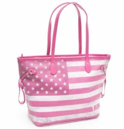 YNOT Flag Color USA Shopping Bag A Spalla -Guess Vendita ynot flag color usa shopping bag a spalla fuxia 8056732368231 3