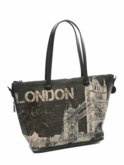 YNOT STREET Shopping Bag -Guess Vendita ynot street shopping bag street black 8059392061641 4