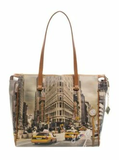YNOT YESBAG Borsa A Spalla Stampata -Guess Vendita ynot yesbag borsa a spalla stampata new york fifth avenue 8059392115689 4