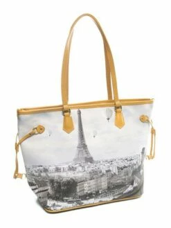 YNOT YESBAG Shopper A Spalla Con Dettagli In Pelle -Guess Vendita ynot yesbag shopper a spalla con dettagli in pelle ciel de paris 8059392138985 4