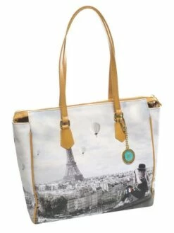 YNOT YESBAG Shopping Bag Con Portachiavi -Guess Vendita ynot yesbag shopping bag con portachiavi ciel de paris 8059392139135 3